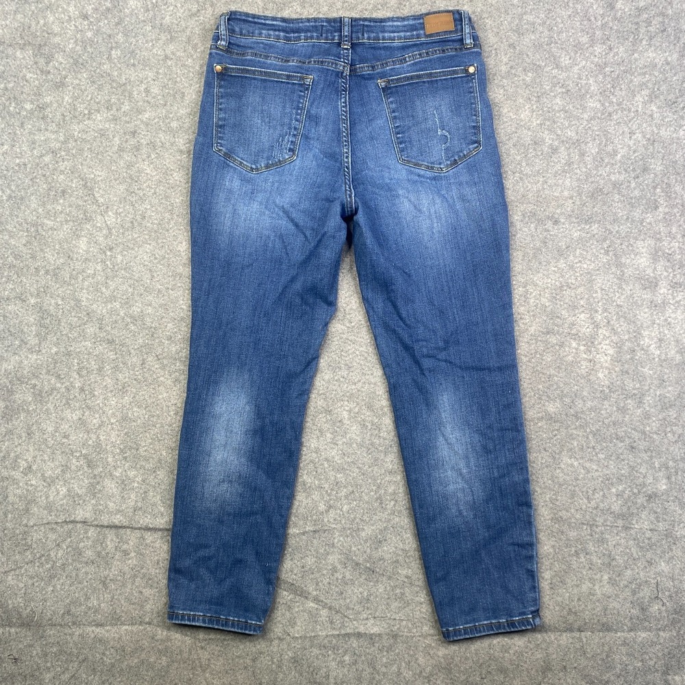 Judy Blue Jeans Women's Relaxed Distressed Stretch Medium Wash 31x26 - Picture 11 of 13